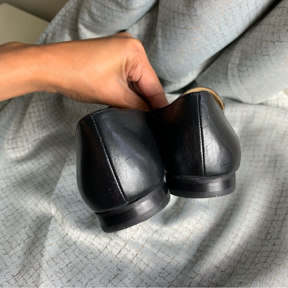 & Other Stories | Equestrian Buckle Classic Black Loafers | Size 7 - Picture 6 of 9